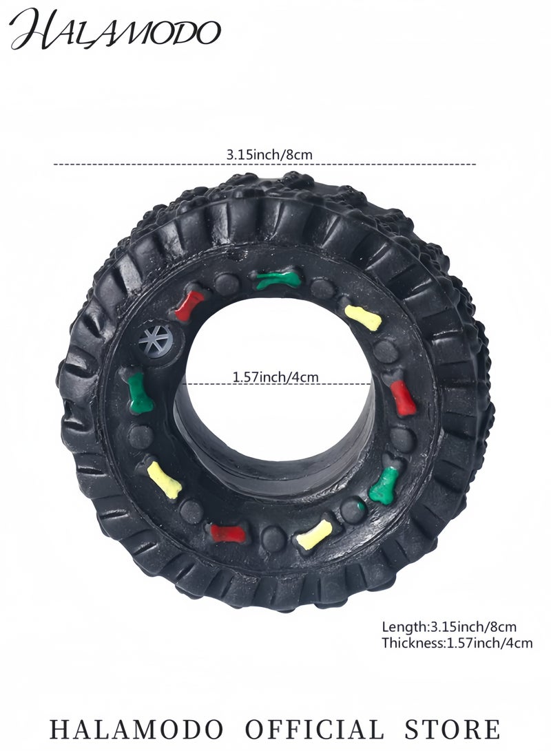 Halamodo ألعاب مضغ للكلاب ألعاب حيوانات أليفة مطاطية على شكل إطارات للكلاب الصغيرة والمتوسطة لعبة تدريب تفاعلية للكلاب والقطط لعبة مضغ مطاطية متينة للكلاب عدوانية المضغ - Image 5