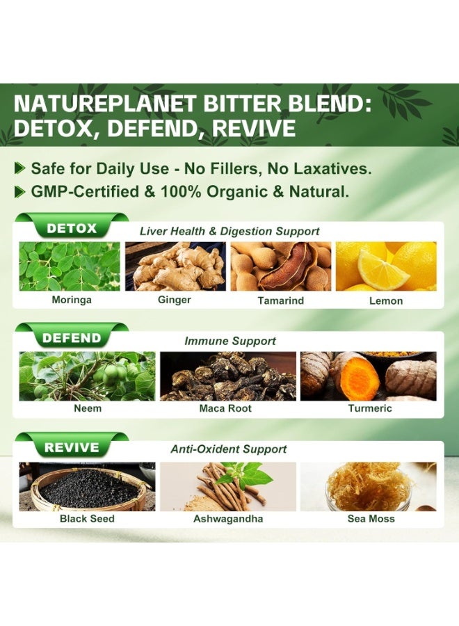Multivitamin Graviola Soursop Bitters Liquid Drops, 5000mg Soursop Fruit & Leaf Extract + 10 Bitters Botanicals for Immune Support Digestive Health Antioxidant Boost丨 Vegan (2 Fl Oz) - Image 2