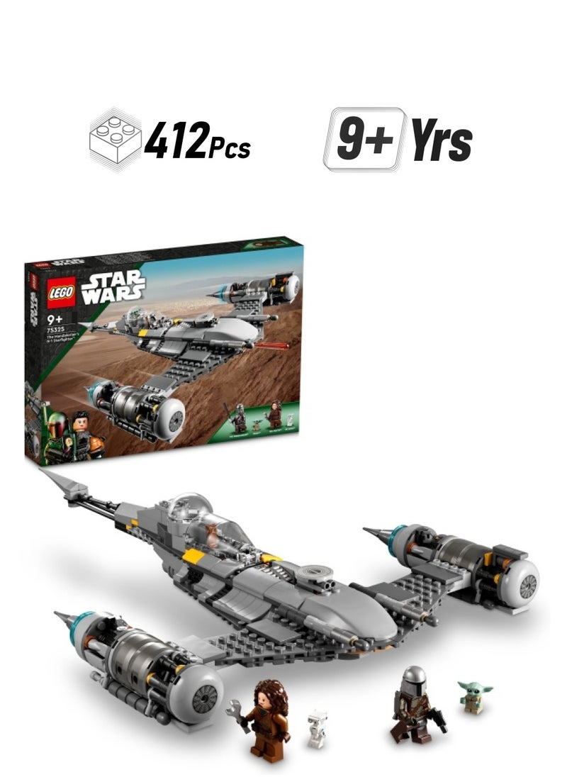 LEGO LEGO® Star Wars: The Book of Boba Fett The Mandalorian’s N-1 Starfighter™ 75325 Building Kit; Fun Buildable Toy Playset for Creative Kids Aged 9 and Up, Featuring 4 Popular Characters (412 Pieces)  - Image 1