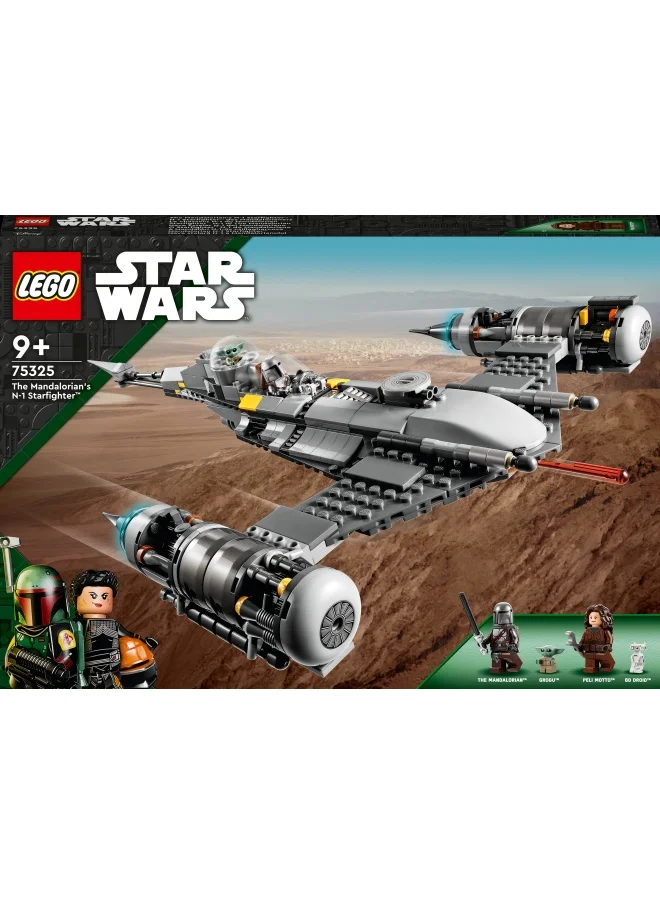 LEGO LEGO® Star Wars: The Book of Boba Fett The Mandalorian’s N-1 Starfighter™ 75325 Building Kit; Fun Buildable Toy Playset for Creative Kids Aged 9 and Up, Featuring 4 Popular Characters (412 Pieces)