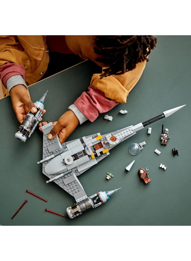 LEGO LEGO® Star Wars: The Book of Boba Fett The Mandalorian’s N-1 Starfighter™ 75325 Building Kit; Fun Buildable Toy Playset for Creative Kids Aged 9 and Up, Featuring 4 Popular Characters (412 Pieces)  - Image 4