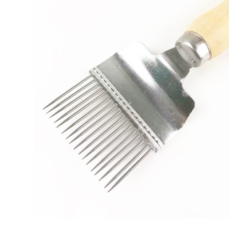 Beekeeping Tools Kit: Stainless Steel & Plastic Hive Scraper - Gentle On Bees Beehive Brush for New Beekeepers, Outdoor Honey Harvesting - Image 4