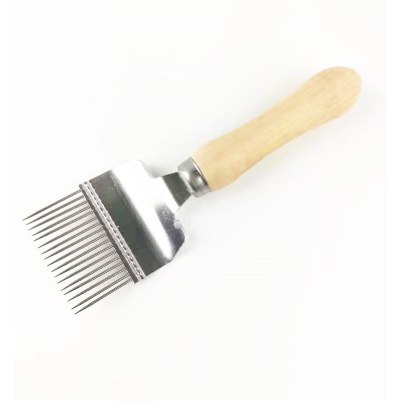 Beekeeping Tools Kit: Stainless Steel & Plastic Hive Scraper - Gentle On Bees Beehive Brush for New Beekeepers, Outdoor Honey Harvesting - Image 3