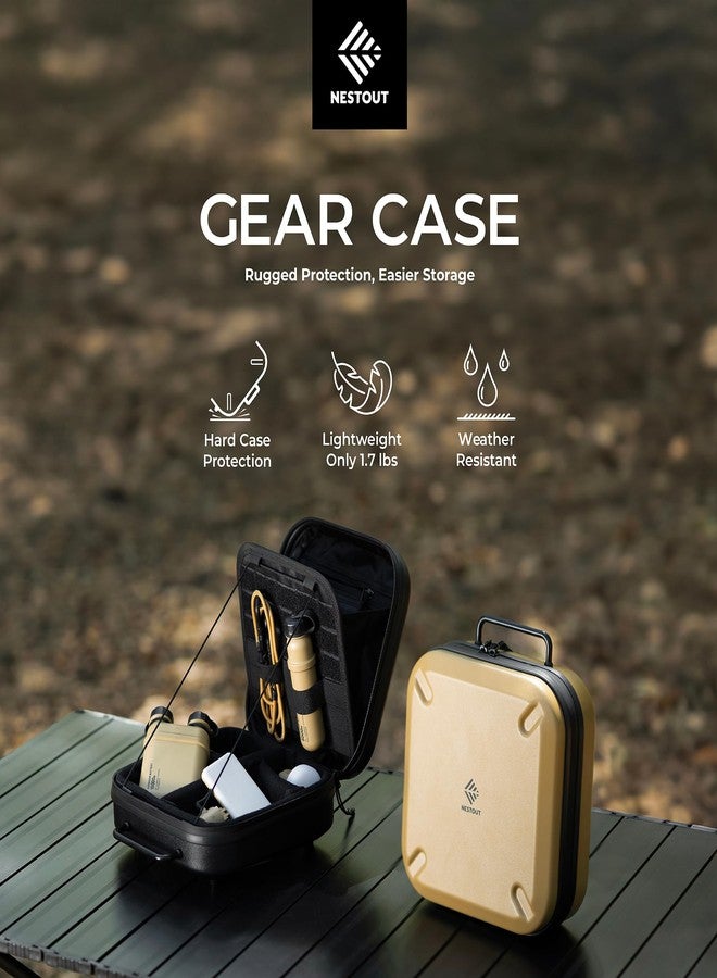 ELECOM NESTOUT Gear Storage Case, Lightweight Hard Shell, Water-Resistant, Stackable Organizer with Padded Dividers, Impact Resistant, Fits Travel Outdoor Batteries Tech Accessories - Image 2