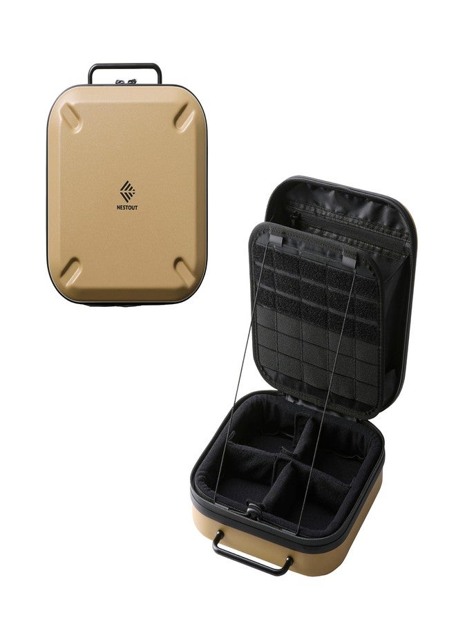 ELECOM NESTOUT Gear Storage Case, Lightweight Hard Shell, Water-Resistant, Stackable Organizer with Padded Dividers, Impact Resistant, Fits Travel Outdoor Batteries Tech Accessories - Image 1