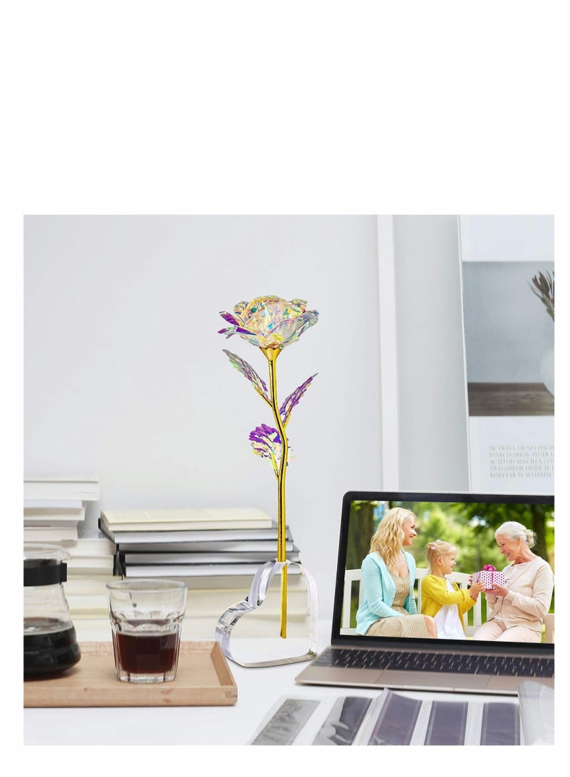 Y&D Forever Rose Gifts for Her, Enchanted Birthday Cute Aesthetic Room Decor, Wedding Anniversary Wife, Girlfriend, Presents Mom, Best Friend, Artificial Flower - Image 2