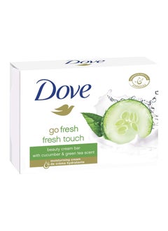 Dove Fresh Touch Soap Bars - Cucumber & Green Tea Scent - Pack of 12 Bars  - Image 4
