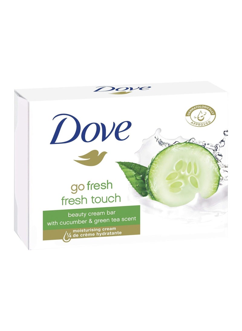 Dove Fresh Touch Soap Bars - Cucumber & Green Tea Scent - Pack of 12 Bars  - Image 4
