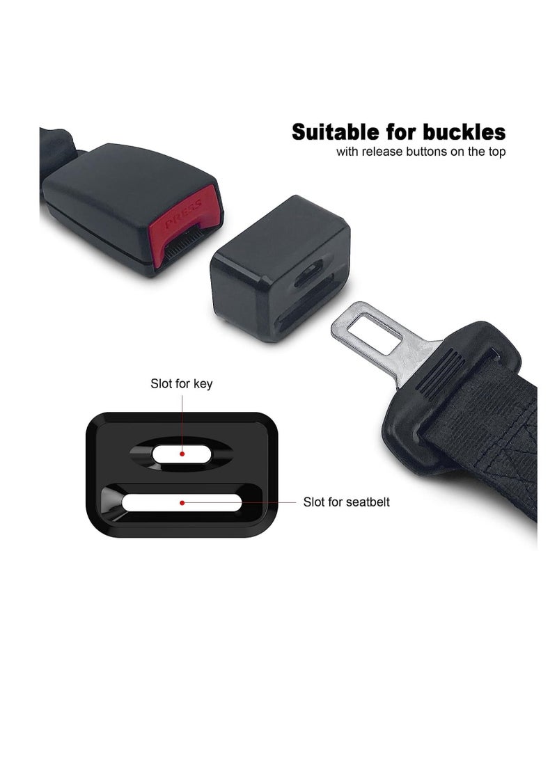 SYOSI Seat Belt Lock Cover, Seat Buckle Guard Belt Cover Locks for Kids, Prevent Kids or Special Groups from Unbuckle Seat Belts, Universal Fit, Black, 2 Pcs  - Image 5