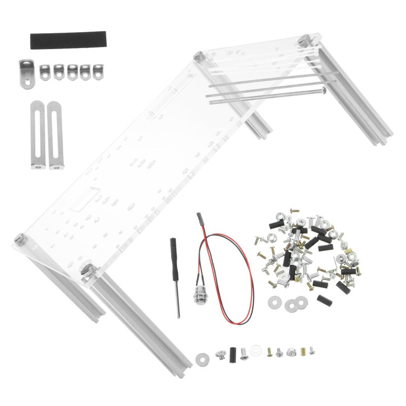 Open Air Computer Chassis Rack Transparent Frame Compact Design for Mini Micro Motherboards - Image 2