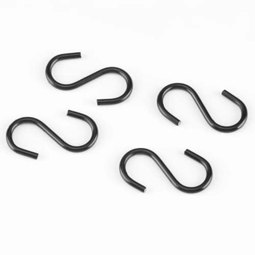 Senkary 100 Pieces 1 Inch Mini S Hooks Small S Hooks Stainless Steel S Shaped Hooks for Ornaments, Jewelry and Hanging (Black) - Image 4
