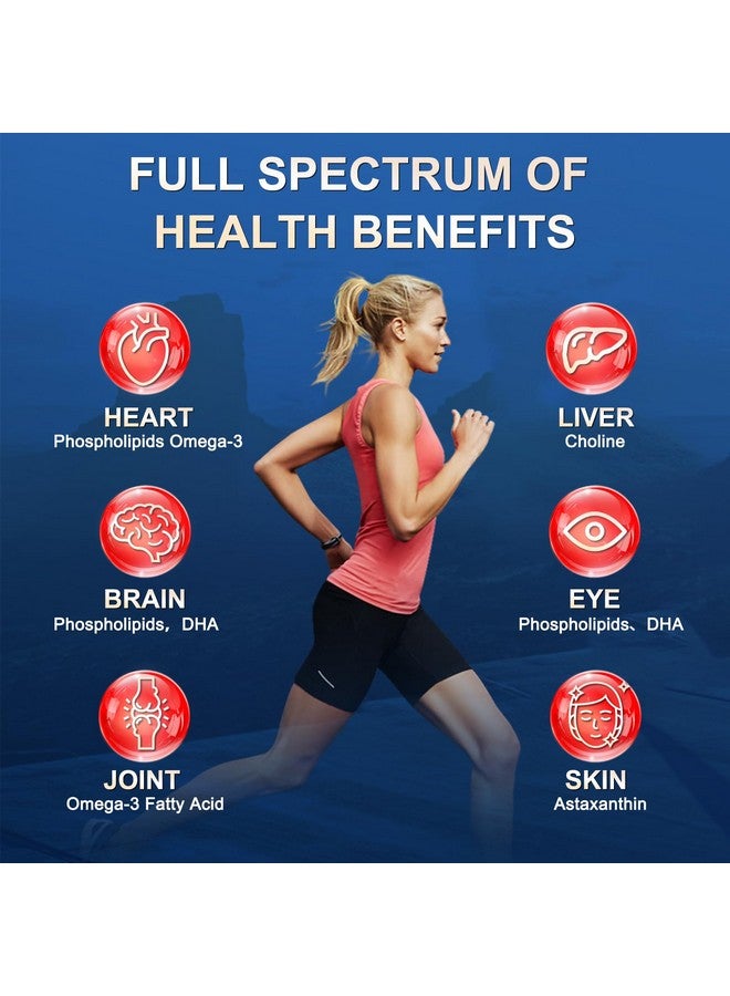 ZEBORA Krill Oil 1200 mg Omega 3 Supplement, Krill Oil Omega 3 with High Absorption EPA, DHA, Astaxanthin & Phospholipids, Supports Heart & Joint Health, No Fishy Aftertaste - 120 Softgels (60 Servings)  - Image 5