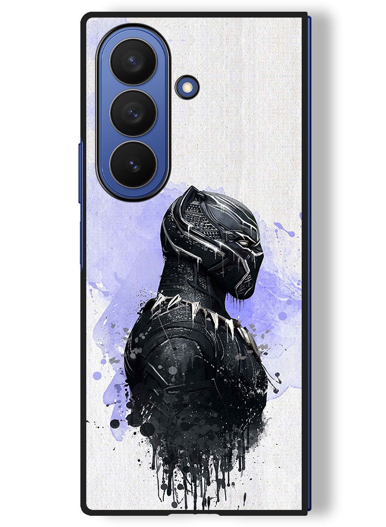 Theodor Case Compatible with Samsung Galaxy Z Fold 7 - 8 Inch Protection Shockproof Bumper Cover Black Panther - Image 1