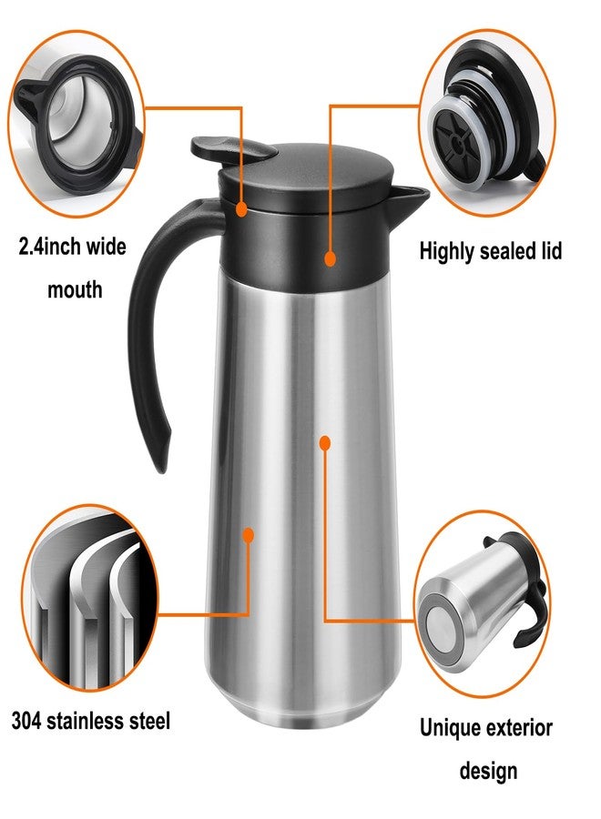 GearRoot 28oz Thermal Coffee Carafe Insulated Coffee Pot, Small Stainless Steel Coffee Carafes For Keeping Hot, Double Walled Insulated Vacuum Flask Pot for Tea Hot Water Coffee Beverage - Image 5