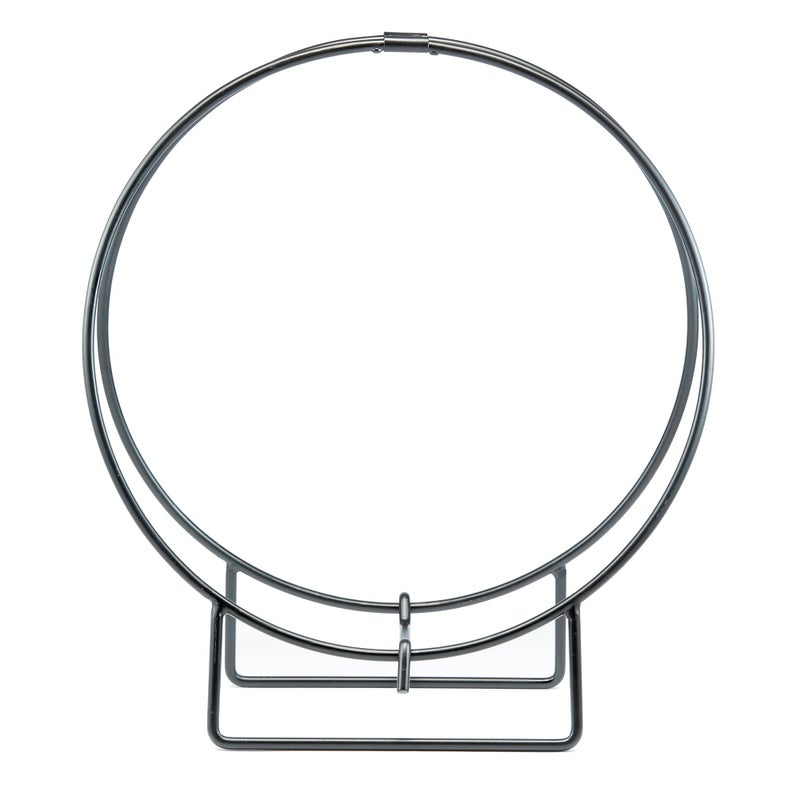 Uniflame UniFlame Firewood Log Hoop Rack 24 Diameter Black Steel Finish