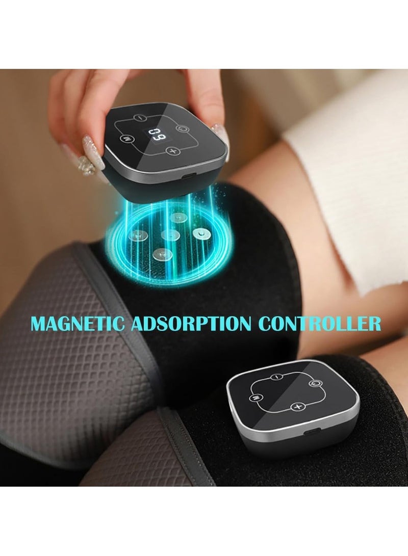 Heated Knee Massager, Knee Brace Support with Heating and Vibration for Warm Joint and Pain Relief, Cordless 3 in 1 Electric Massage Pad for Knee Elbow and Shoulder - Image 5