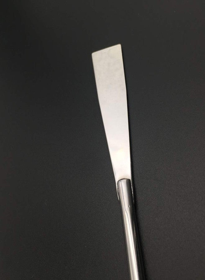 luzen 2Pcs Stainless Steel Aquarium Spatula Long Sand Spatula Scrapers Shovel Fish Tank Aquatic Plant Tools for Aquarium Accessories, 12.59 Inches (Silver) - Image 4