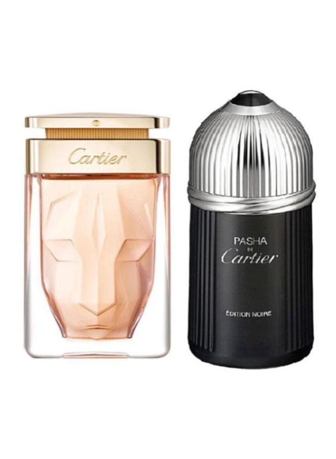 كارتييه مجموعة هدايا لا بانثر أند باشا إيديشن نوار EDP 75 ml, EDT 100ملليلتر - Image 1