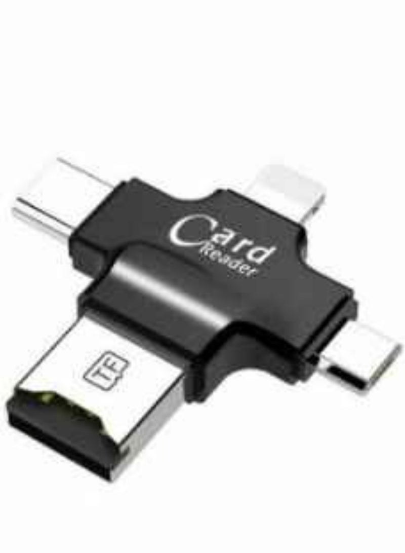 ELTRAZONE 4 In 1 Card Reader Type C Micro USB Adapter - Image 1