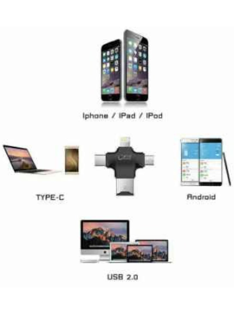 ELTRAZONE 4 In 1 Card Reader Type C Micro USB Adapter - Image 3