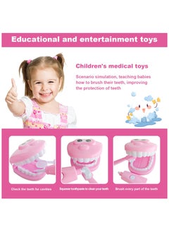 9 Piece Kids Dental Scene Toys Set, Preschool Pretend Play Toy Set, Teaching Brushing Game for Toddlers, Costume Educational Role Play, Doctor Toy Set (Pink) - pzsku/Z3F508166E2485DA840D5Z/45/_/1729070136/66b4c620-d723-430c-b4a9-ad8080c8a0d9