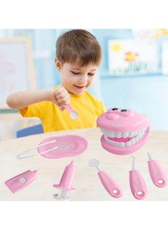 9 Piece Kids Dental Scene Toys Set, Preschool Pretend Play Toy Set, Teaching Brushing Game for Toddlers, Costume Educational Role Play, Doctor Toy Set (Pink) - pzsku/Z3F508166E2485DA840D5Z/45/_/1729070282/45ae2e93-5d4e-4a5e-b3d7-e649423ed081