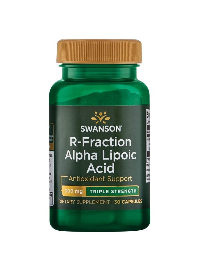 SWANSON Triple Strength Rfraction Alpha Lipoic Acid Promotes Healthy Blood Pressure & Delivers Essential Nutrients (30 Capsules 300Mg Each) - Image 1