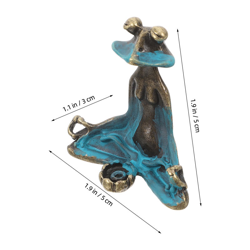 Frog Incense Holder Incense Burner Holder Frog Statue Sitting Frog Figurine Yoga Office Spa Room Room Decor For Fragrance Relaxation - Image 3