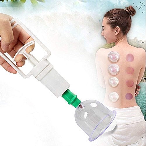 ACi Hijama Cups Nese Cupping Kit Pull Out a Vacuum Apparatus Therapy Relax Massagers Curve Suction Pumps - 6 Pieces - Image 2