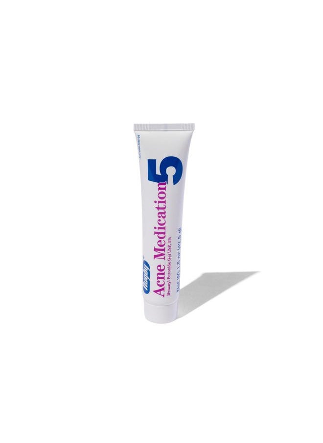 RUGBY LABORATORIES - RUGBY BENZOYL PEROX GEL/ACNE MED 5% BENZOYL PEROXIDE-5% White 42.5GM UPC 305361055561 - Image 1