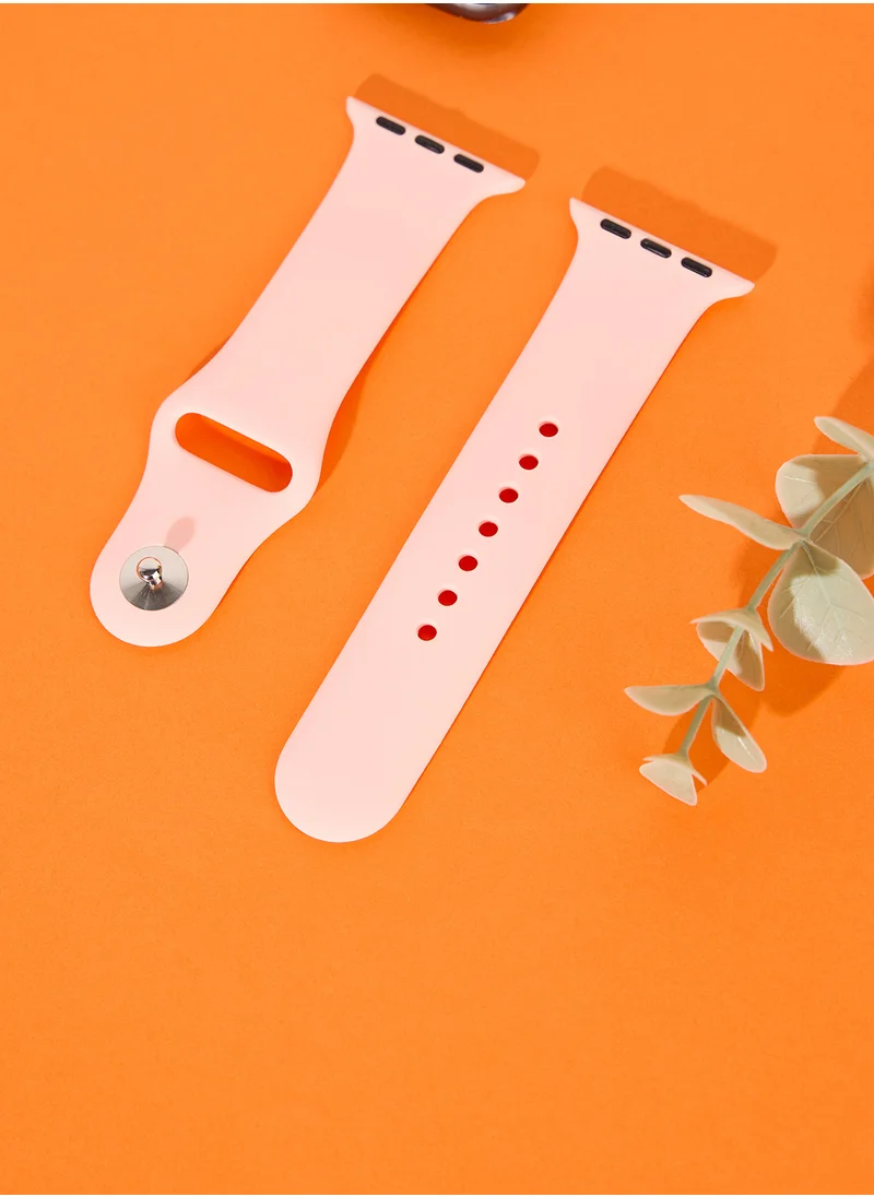 COCONUT LANE Coral Pink Apple Watch Strap 38/40