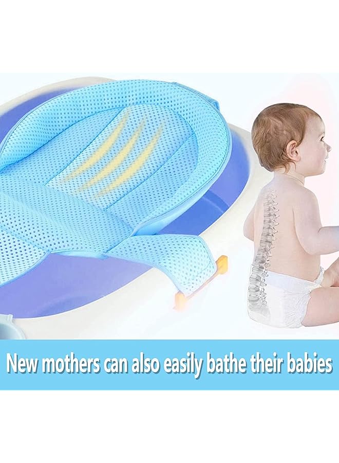 إيروريكس شبكة حمام الطفل، وسادة حمام الطفل، وسادة دعم مقعد حديثي الولادة، شبكة غير قابلة للانزلاق، شبكة حوض الاستحمام، ثلاثة - Image 3