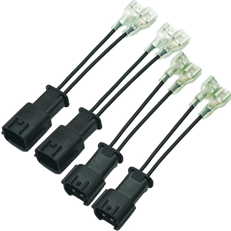 Generic NEOGET Car Horn Connector Adapter Wiring Harness, Compatible with Hyundai/Kia, 2+2 Pack Pigtail Converter for Universal to OEM Horn Replacement (Hyundai/Kia)  - Image 1