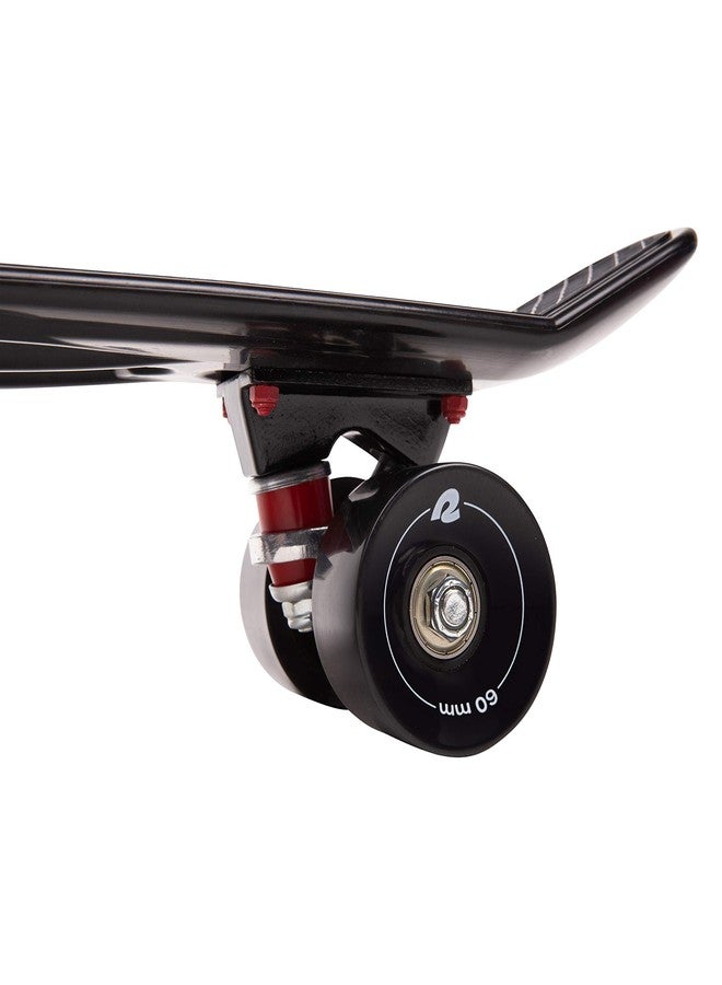 ريتروسبيك لوح تزلج Retrospec Quip Mini Cruiser مقاس 22.5 بوصة و27 بوصة، لوح تزلج كلاسيكي بلاستيكي كامل مع محامل ABEC 7 وعجلات من البولي يوريثان، لوح صغير الحجم بسطح مصبوب بنمط الوافل المانع للانزلاق. - Image 4