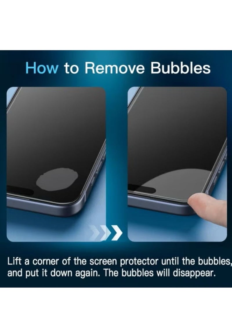 Glass HD privacy screen protector for iPhone 12 Pro Max, 9H hardness, anti-spy tempered glass layer - Image 3