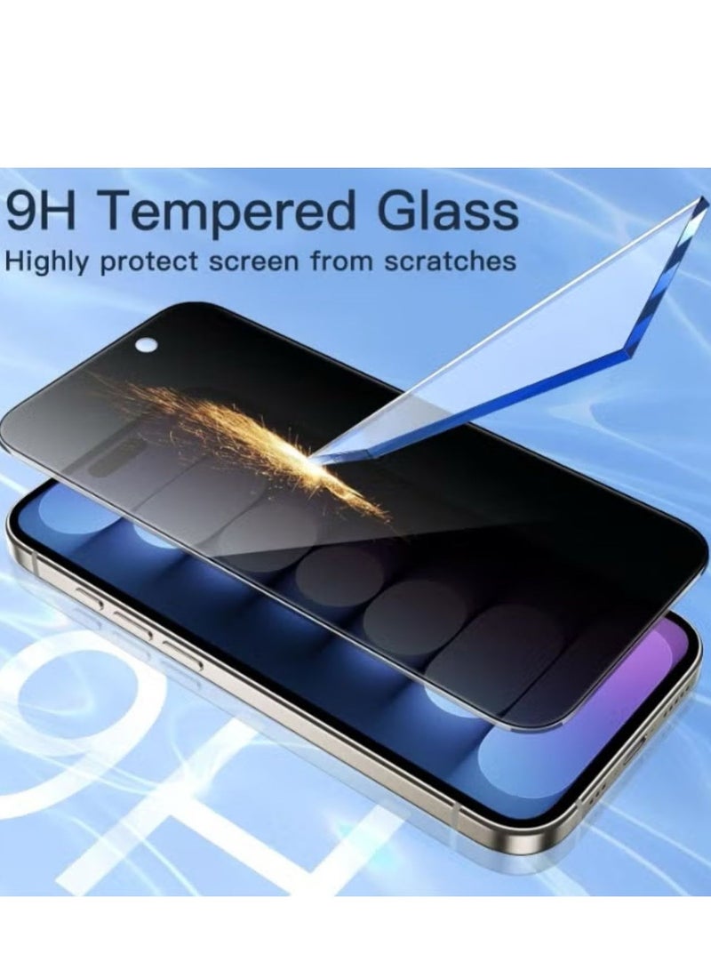 Glass HD privacy screen protector for iPhone 12 Pro Max, 9H hardness, anti-spy tempered glass layer - Image 4