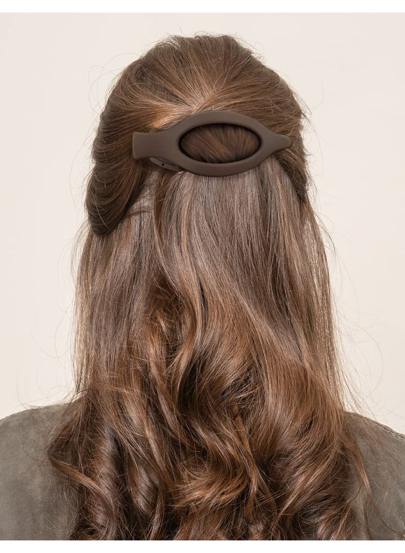 Goolsky Flat Hair Clips for Thick and Thin Hair - Matte Large Alligator Clips, Duck Billed Barrettes, Neutral Hair Claw Clips for Women, 3Pcs - Image 3