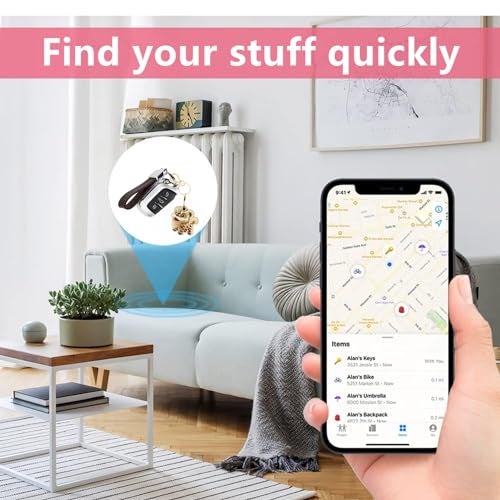 BORKUANA Leather Keychain Holder Case Compatible with AirTag,Cute Protective Cover with Keychain Ring,Anti-Scratch Finder GPS Tracker Case for Wallet Keys,bag,pets(Lion) - Image 5