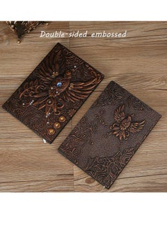 Y&D Vintage Leather Travel Lined Ruled Hardback Diary Embossed Writing A5 Notepad - 200 Pages, Unique Birthday Anniversary Gift  - Image 4