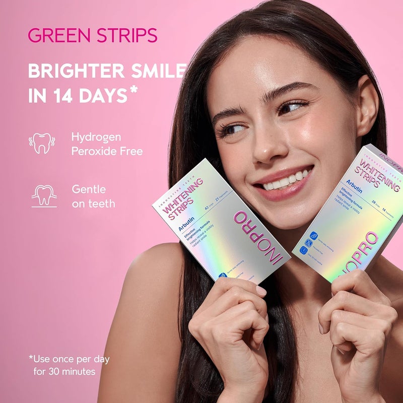 InoPro Green Whitening Strips (14 treatments) - Image 3