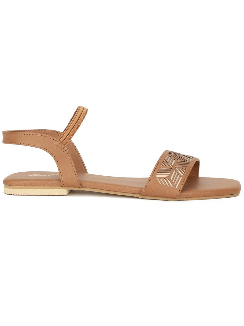 Bata Sansa Sandal Women's Light Brown Sandals - 7 UK (5613339) - Image 2