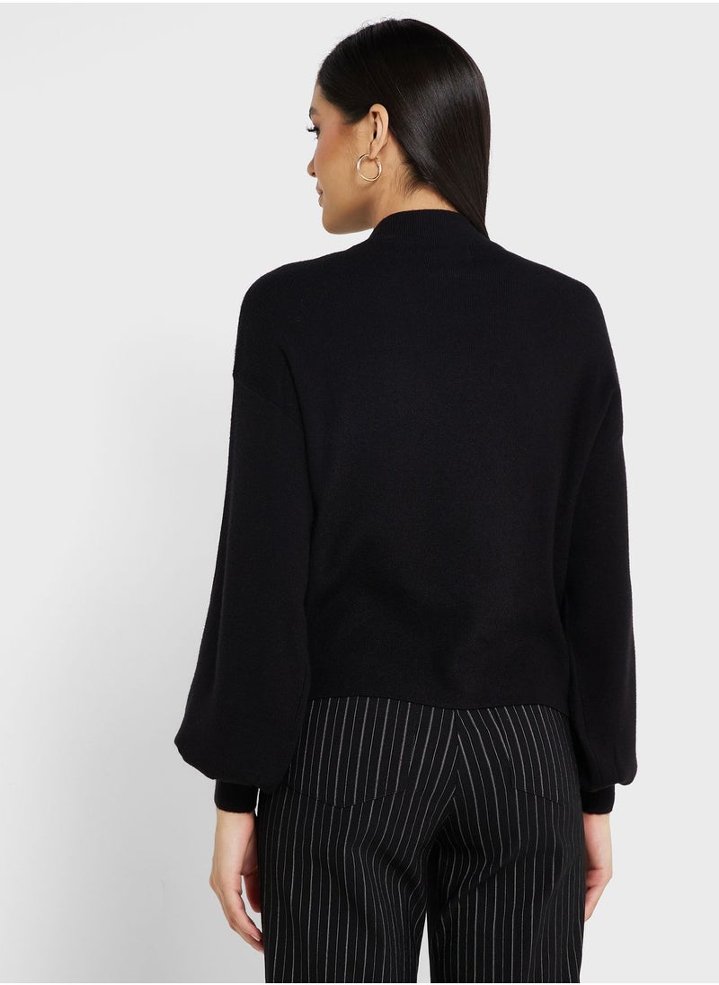 VERO MODA - Round Neck Knitted Sweater - Image 1