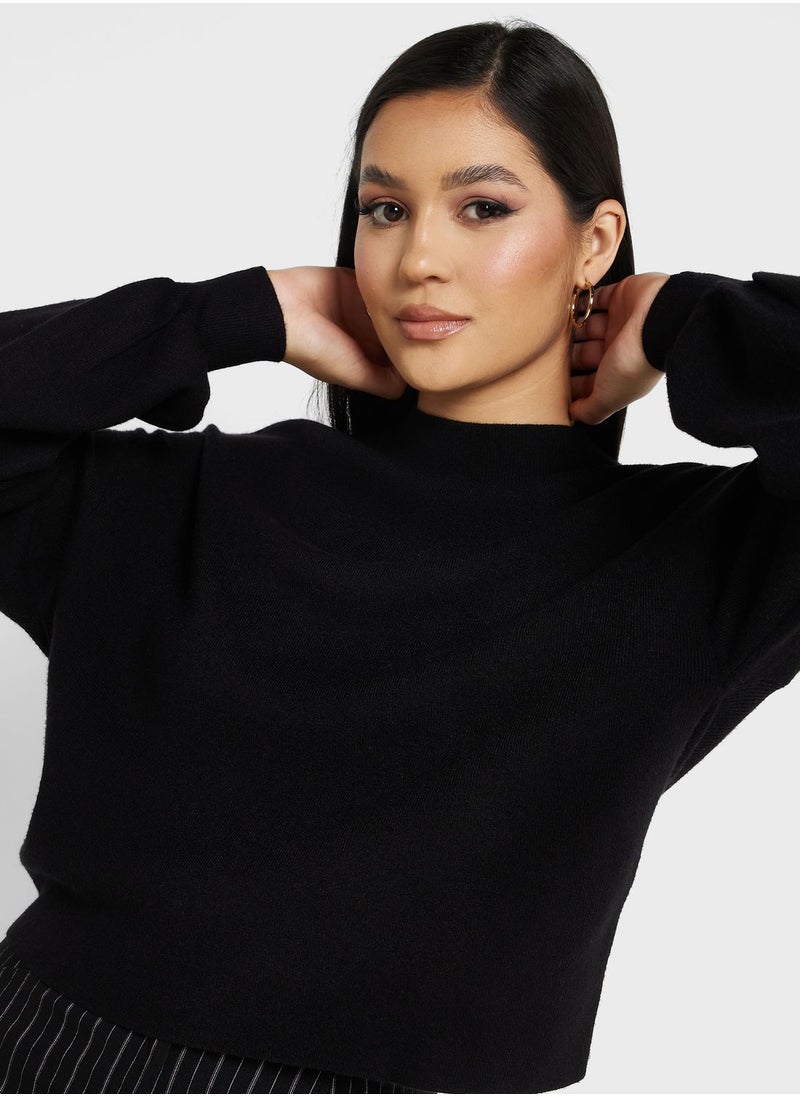 VERO MODA - Round Neck Knitted Sweater - Image 1