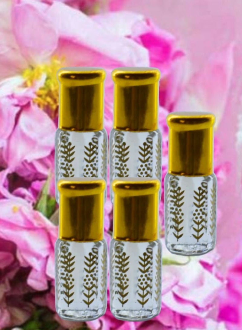 5 Pieces Natural Istanbul Flower Fragrance Perfume Oil 3 Ml