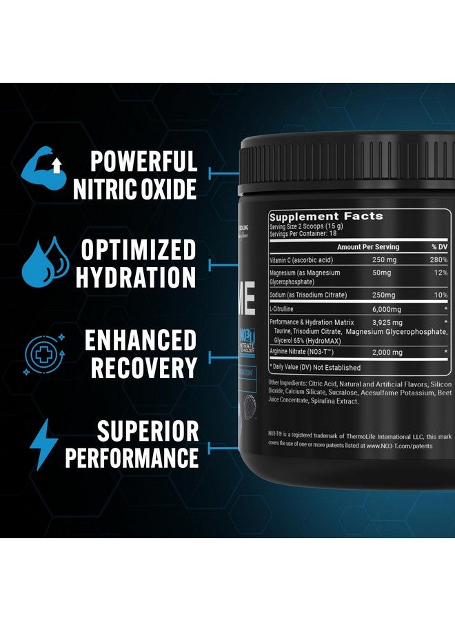 PEScience High Volume Stim-Free Pre Workout, Nitric Oxide Booster with L Citrulline & L Arginine Nitrate, Non-Stim Preworkout for Men and Women, 36 Scoops, Sour Peach Candy - Image 2