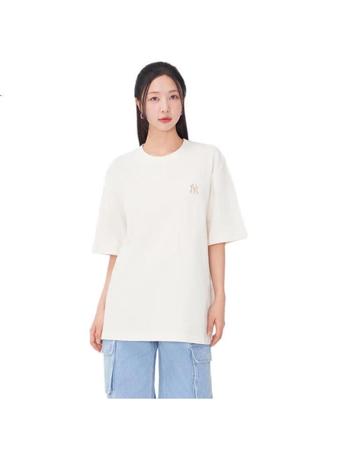 MLB Men'S And Women'S Short Sleeve T-Shirt Couple Solid Color Spring Summer Simple Casual Round Neck 25 New Style 3Atsb0253-50Crs-Xl - Image 1