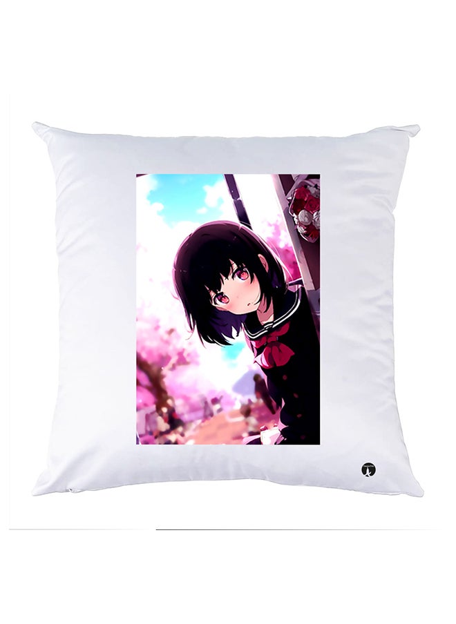 إسكدنيا Printed Pillow Case polyester White 30x30cm 