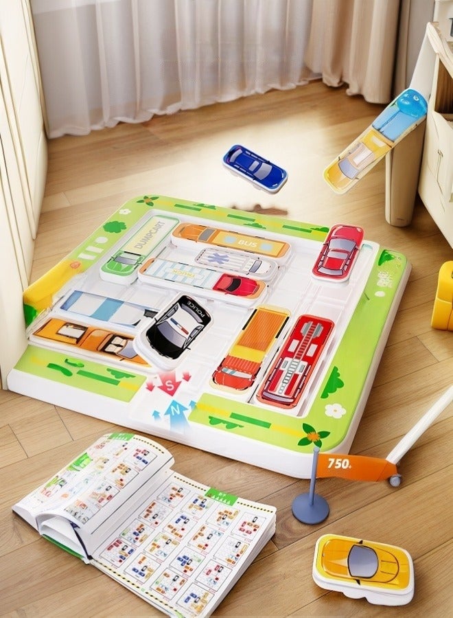 ملقط لعبة مواقف السيارات المغناطيسية - ألغاز ذكاء للأطفال 2-5 سنوات | 750 تحديًا تعليميًا | العاب ذكاء و STEM لتنمية المهارات مع سيارات مغناطيسية | هدية منتسوري آمنة للسفر والمنزل - Image 1
