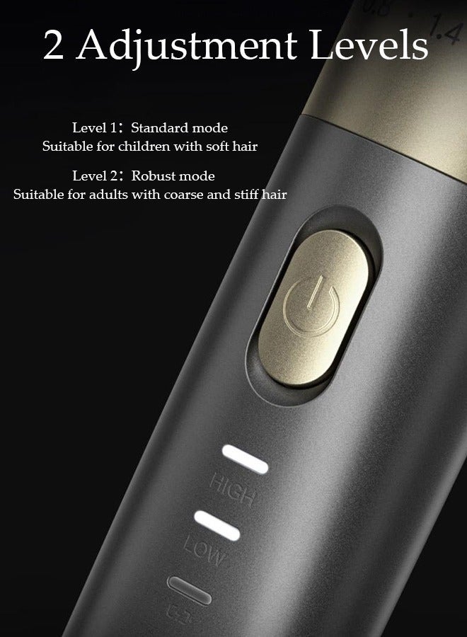 DUNISO Cordless Hair Clippers with 5 Modes, 4 Kinds of positioning combs, Detachable Blades, Turbo Motor Professional Beard Grooming Kit for Barbers Convenient at Home Haircutting - Image 3