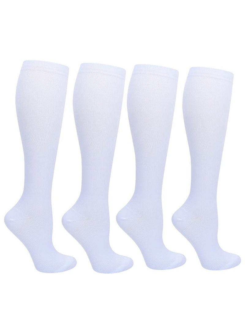 Sweet seven Compression Socks - 4 Pairs for Women & Men - Support for Nurses, Running, Athletic - Image 1